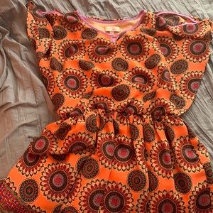 GB girls orange dress EUC